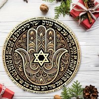 Hamsa Hand Sign, Universal Holiday Home Blessing, Retro Metal Wall Art, No Electricity Required, General Fit Decor