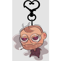 Outlast Trials Bearded Easterman Acrylic Keychain Double Sided Print Horror Game Character Charm Backpack Pendant Gift for Fans