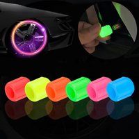 AliExpress NONE 5pcs Luminous Valve Cap Car/Motorcycle/Bike Tire Screw Cap Protective Cap Valve Port Cars Tire decoration Parts Glow In Dark