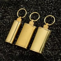 ZORRO Portable Oil Pot Brass Lighter Kerosene 11ml Sealed Key Chain Nostalgic Kerosene Storage Outdoor Special Gadgets For Men