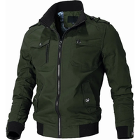 2024 Fishing Tactical Jackets Men Spring Autumn Winter Pilot Jackets Cotton Coat Fashion Casual Cargo Slim Fit Clothes Hiking