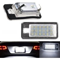 Car LED License Number Plate Light Lamp White for Audi A3 S3 8P A4 B6 B7 A5 A6 4F Q7 A8 S8 C6 Auto license plate light LED Bulbs
