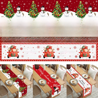 2024 Christmas Table Runner Merry Christmas Decorations For Home Tablecloth Navidad Noel Kerst Xmas Gifts New Year 2025 Natal