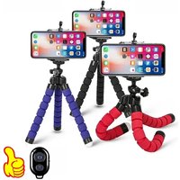 Tripods Tripod For Phone Mobile Camera Holder Clip Smartphone Monopod Tripe Stand Octopus Mini Tripod Stativ Camera Holder Stand