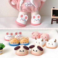 DIY Doll Toys Decoration Shoes For 15-20cm Labubu Dolls Shoes Slipper Toys Casual Sandals Dolls Accessories