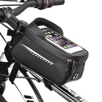 AliExpress NONE Bicycle Bag 1L Frame Front Top Tube Bike Bags Waterproof Touch Screen Cycling Bag Handlebar Phone Holder Bag Bicycle Accessories