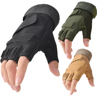 AliExpress AKINZABO New Fingerless Tactical Gloves Men Women Kids Cycling Half Finger Fitness Gloves Anti-slip Male Outdoor Sports Tactical Gloves
