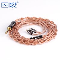 NICEHCK Fall IEM Upgrade Cable 18.6 AWG Dual-Layer Coaxial Ultra-Pure Single-Crystal Copper Wire Gold Plated OFC 2Pin 4.4mm Plug