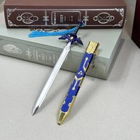 21cm Master Sword LoZ Tears of the Kingdom Breath of the Wild Game Replica Metal Weapon Model Link 1:6 Action Figure Accessory