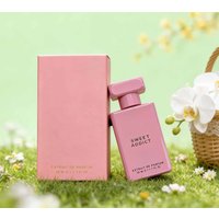 Sweet Addict perfume, powder mixed bottle body, fresh citrus opening, fragrant rose jasmine interwoven with the dense sweetness of algodão jelly, lasting fragrância, suitable for dating and commuting