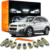 ZITWO 12Pcs LED Interior Light Bulb Kit For For Chevrolet Chevy Captiva 2006 2007 2008 2009 2010 2011 2012 2013 2014 2015 Parts