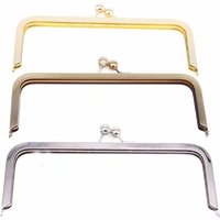 8 inches (20 x 7.5 cm) - Large Antique Brass Clutch Frame - 10 Pieces