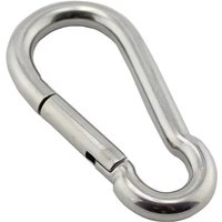 Carabiner Hook Marine Stainless Steel 50mm 60mm 70mm 80mm Length Large Heavy Duty Stainles Carabiner