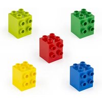 Big Size Brick 4+4 5pcs/lot DIY Classic Education Building Blocks Compatible with Lego DUPLO Bricks Plastic Toys for Children
