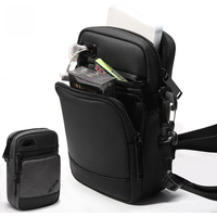 HcanKcan Men's Bag Luxury Men Shoulder Bag For 9.7" iPad Casual Crossbody Bags High Quality Male Purse Phone Men's Chest Pack