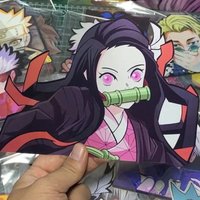 Nezuko Demon Slayer 3D Motion Anime Waterproof Sticker for Flip Gradient Toys Magic Stickers Creative Car Sticker Decal Toy