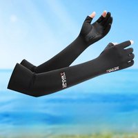 AliExpress GAFASTWO Summer Ice Silk Arm Sleeves UV 5 Finger Cuff for Outdoor Fishing Cycling Running Climbing - Cool Touch Lightweight Arm Cover