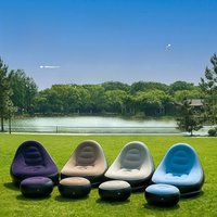 DZ Outdoor Inflatable Sofa Chair Portable Camping Internet Celebrity Thick Plush Lazy Sofa Bedroom Home Leisure Folding Bed 2025