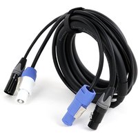 DMX Cable 3x1.5mm²/2.5mm² Power Cable Combination Of Powercon Plug And DMX 3Pin XLR Signal Line Accessories for Stage Lighting