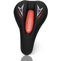 AliExpress NONE Bike Soft GEL Seat Cover Silicone Lycra Leather Cushion Padded Sport Bicycle Outdoor Shock Absorption Seat Cover for bikesaddle