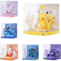 Pokemon 6 Style Genuine Lucario Pikachu Gengar Greninja Doll Model Ornament Anime Action Figure Children's Toys Birthday Gift