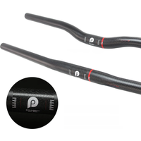 AliExpress NONE Litepro Folding/BMX 25.4mm 580mm Carbon Handlebar MTB Handlebar Flat Or Rise Carbon Fiber Ultralight Bicycle Handlebar Foldable