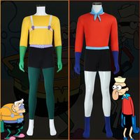 Costume de Cosplay sirène pour homme, ensemble de tenue de Barnacle pour garçon, bob éponge, super-héros, costumes amusants pour hommes adultes, Costume d'halloween