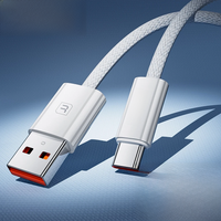 toocki 6A USB C Cable for Huawei P60 P50 Mate40 Honor Xiaomi Samsung Realme POCO X3 100W Fast Charging Type C Cable Data Wire