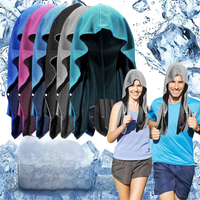 AliExpress NONE Summer Cooling Hoodie Towel Sweat-absorbent Cool Anti-UV Cycling Soft Cold Sensing Quick-drying Scarf for Fitness Hiking Fishing