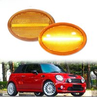 iJDM Amber Full Strip LED Fender Side Marker Blinker Lights For MINI Cooper R55 R56 R57 R58 R59 Gen2 Dynamic Turn Signal Lamp