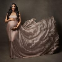 Maternity Silk Fabric Gown Photography Props Tossing Fabric Pregnancy Photo Props Shiny Glossy Wrap Tossing Gown Fancy Pregnant