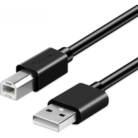 QGeeM usb cable for printer High Speed A to B Male to male usb Printer Cable data sync for 3d label printer lenovo 1m 2m 3m 5m
