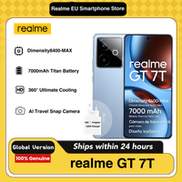 Realme GT 7T 5G Smartphone 12GB+256/512GB, Dimensity 8400-Max Chipsatz, 7000mAh Akku, 6,78" 1,5K 120Hz Display, KI-Reise-Snap-Kamera, IP69, inklusive 120W Ladegerät