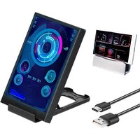 TURZX 3.5 / 5 Inch IPS USB Secondary Screen for Computer CPU GPU RAM HDD Monitor Type C Display NO AIDA64 LCD for Windows 10 11