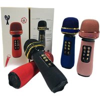 Portable Bluetooth Handheld WS898 USB Wireless Karaoke Mobile Phone Microphone Speaker for Kids Christmas Gift Promotion