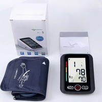 Big Screen Broadcast English Voice Tonometer New LED Black Blood Pressure Monitor BP Monitors Arm Tensiometers Heart Rate Meter