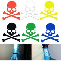 AliExpress NONE Bike Reflective Stickers Fixed Gear Skeleton Sticker Fluorescent Skull Mountain Bicycle Reflector Decal Accessories Pegatinas