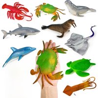 Simulated Marine Sea Life Whale Shark Model Ocean Animals Dolphin Creative Home Decor Toys Christmas Birthday Gifts for Kids