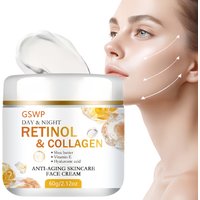 GSWP Retinol Collagen Day & Night Moisturising Cream. hypoallergenic and gentle formula, suitable for all skin types. 60g/120g