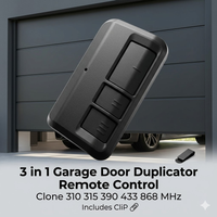3 in 1 Garage Door Duplicator Door Opener Clone 310 315 390 433 868 MHz Command Transmitter Includes CliP