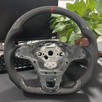 Customised Carbon Fiber Steering Wheel For Volkswagen VW Golf MK7 TSI TDI Manual Car Accessories