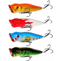 Fishing Lure 12.5g 93mm Floating Popper Artificial Wobbler Hard Bait with Hook for Pike Perch Winter Swimbait Trolling Crankbait