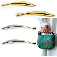 1PC high-end bag with replaceable decorative handle Metal crescent shape detachable handle DIY handicraft accessories