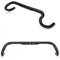 AliExpress NONE New Carbon Gravel Handlebar Big Flare Bar Cycle Cross Road Bike Handlebars 380/400/420/440mm Carbon Fiber Bicycle Handle