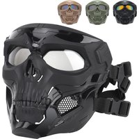 AliExpress NONE New Skull Mask Motorcycle Mask Bicycle Riding Windproof Full Face Skeleton Protective Mask Colored Goggle Tactical Cycling Bike