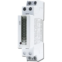 Household Electricity KWH Meter 20A 40A 220V Din Rail 1P Single-Phase Electronic Energy Consumption Meter