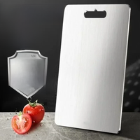 Double-sided Stainless Steel Cutting Board Food Grade Commercial Thickened Mildew Resistant Domestic Fruit Cutting Board