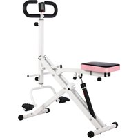 Opvouwbare Squat Assist Machine met 12 weerstandsniveaus, complete homegym-uitrusting met LCD-monitor & weerstandsbanden, verstelbare stoel voor diepe