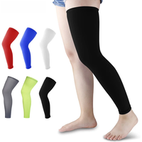 AliExpress GOMOREON 1Pcs Full Leg Sleeves Long Compression Leg Sleeve Knee Sleeves Protect Leg, for Man Women Basketball Cycling Football Running