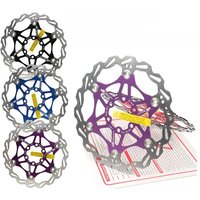 AliExpress YTYIN Mountain Bike Cooling Floating Disc Snail Floating Disc Colorful Six Pin Ultra-light Disc Brake Disc 160 180 203mm Accessories